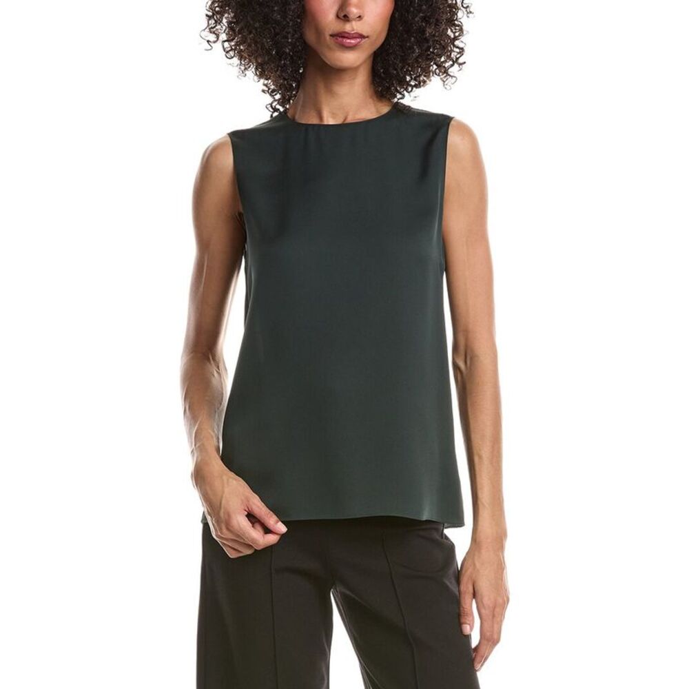 Theory Womens Silk Straight Shell